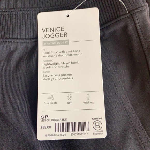 ATHLETA Venice Jogger Black Workout NWT - Picture 6 of 6
